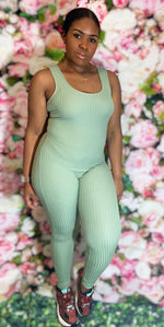Load image into Gallery viewer, Zelena Ribbed Jumpsuit

